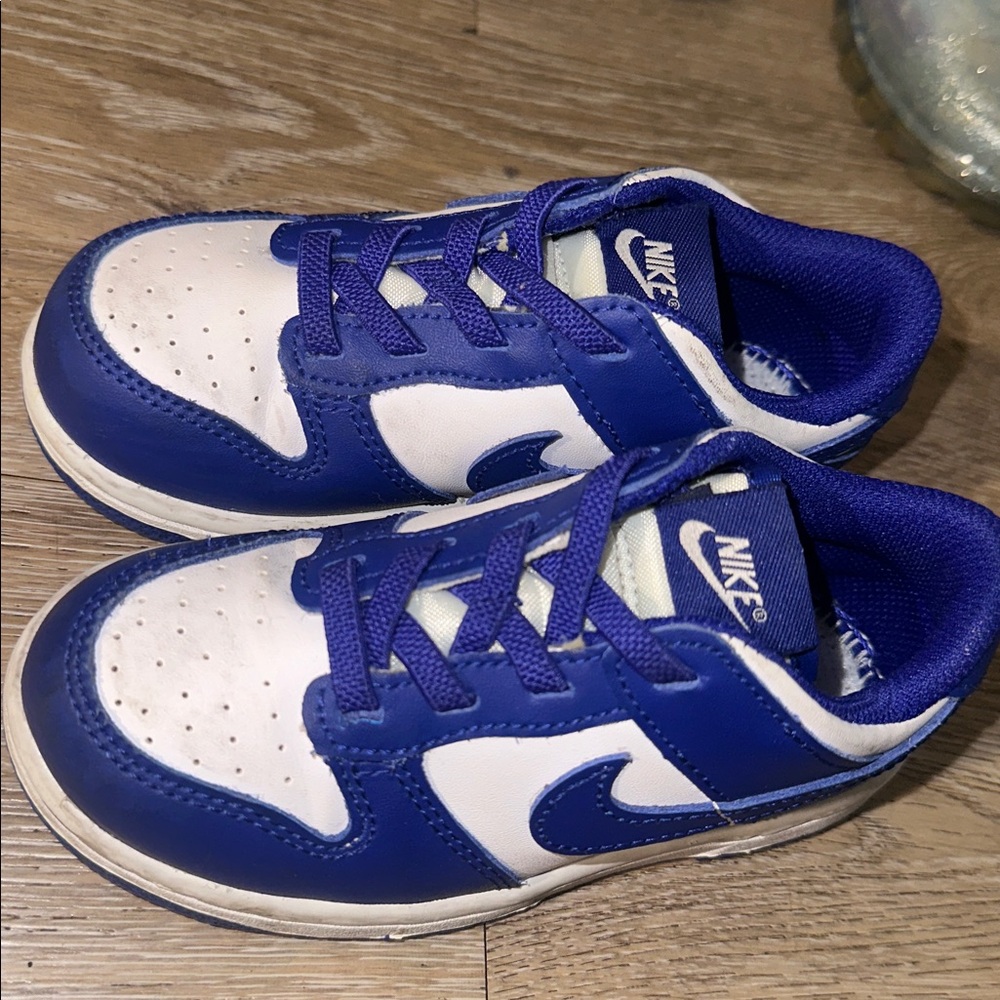Nike Royal Blue and White Kids' Sneakers